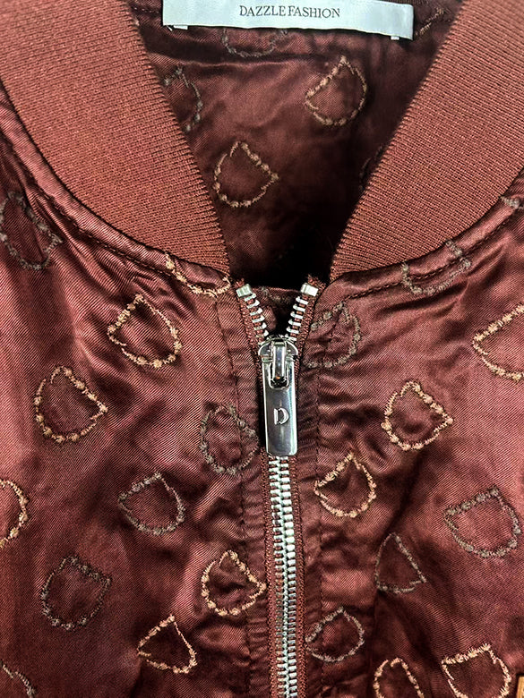 Monogram Embroidery Blouson