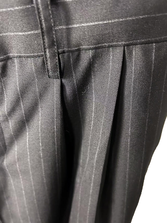 Pin-stripe Double Waist Pants