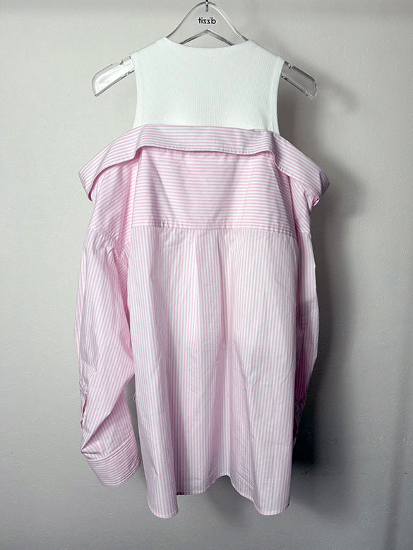 Tank-top Layered Design Shirt