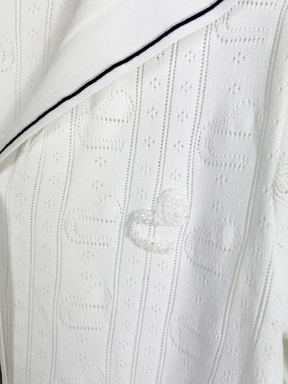 Sailor Collar Line Knit Dress
