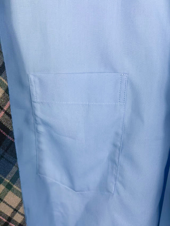 Plaid Tie Design Shirt