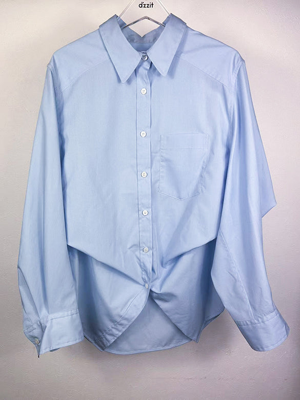 Plaid Tie Design Shirt