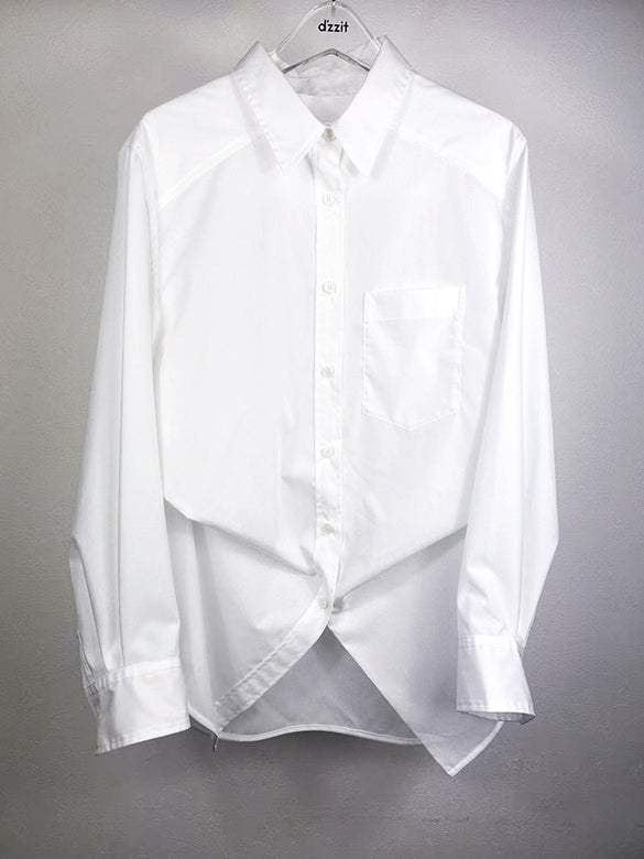 Plaid Tie Design Shirt