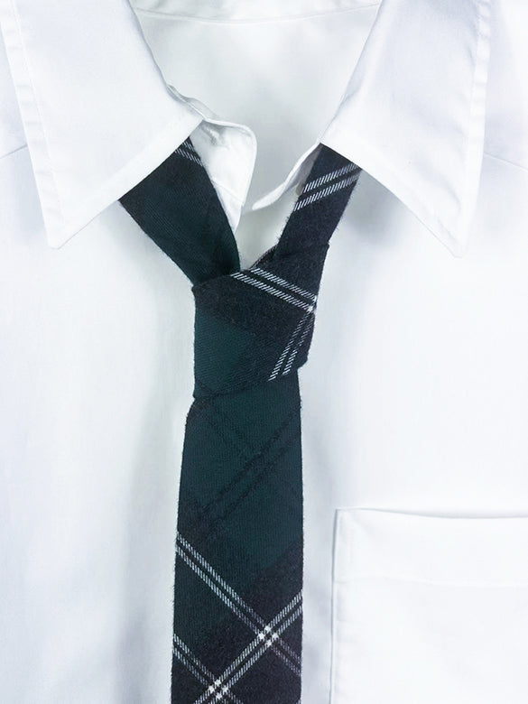 Plaid Tie Design Shirt
