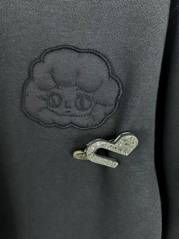 Brooch Sweat Cardigan