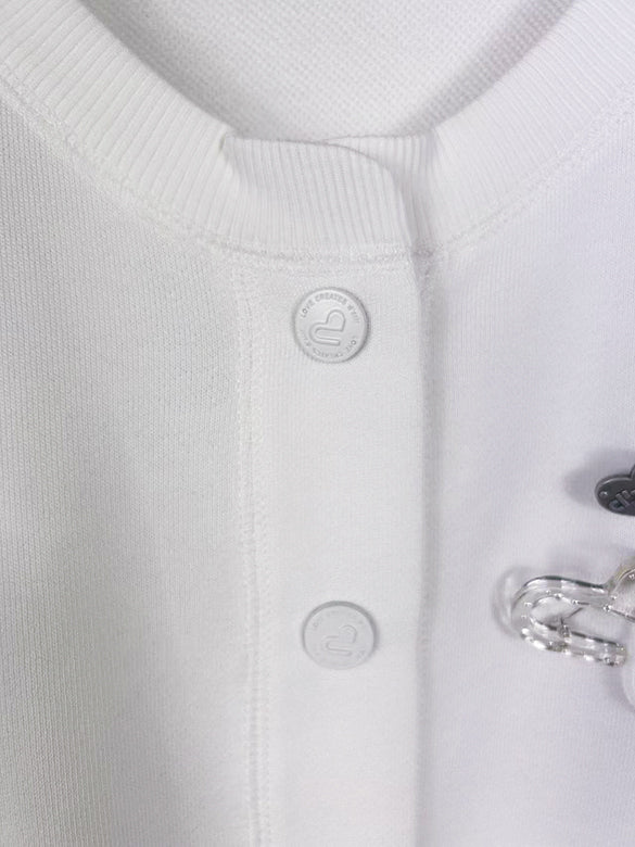 Brooch Sweat Cardigan