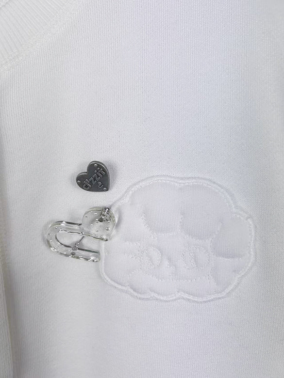 Brooch Sweat Cardigan