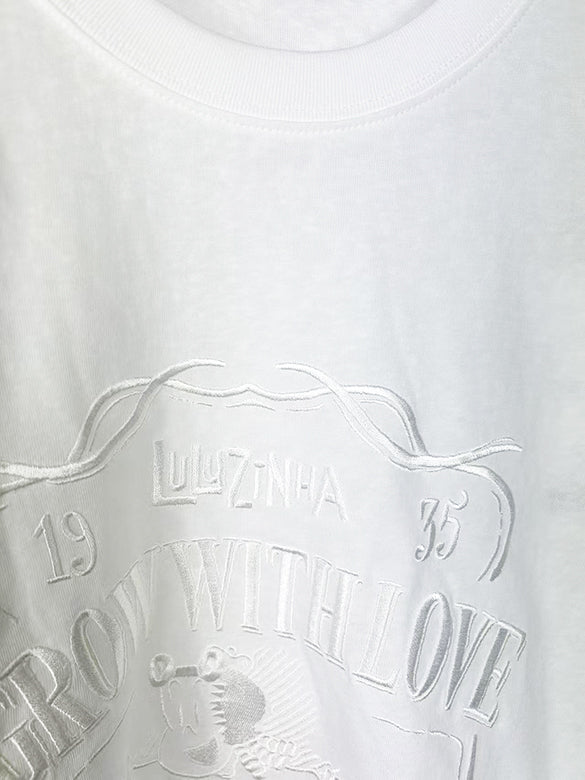 Hem Frill Long Sleeves T-shirt