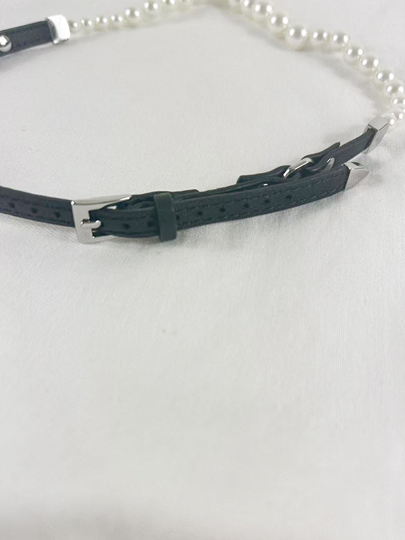 Pearl & Belt Combination Choker