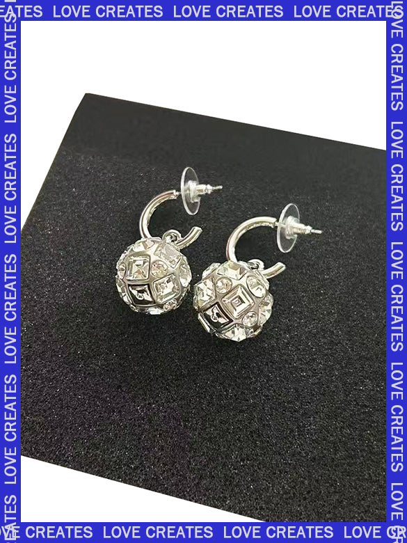 Mirror Ball Stone Earrings