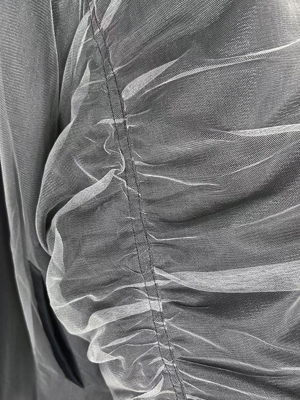 Tulle Stack Long MA-1 Blouson