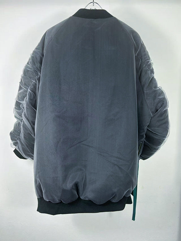 Tulle Stack Long MA-1 Blouson