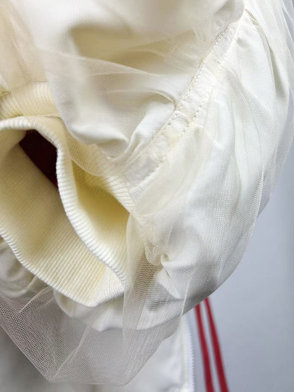 Tulle Stack Long MA-1 Blouson