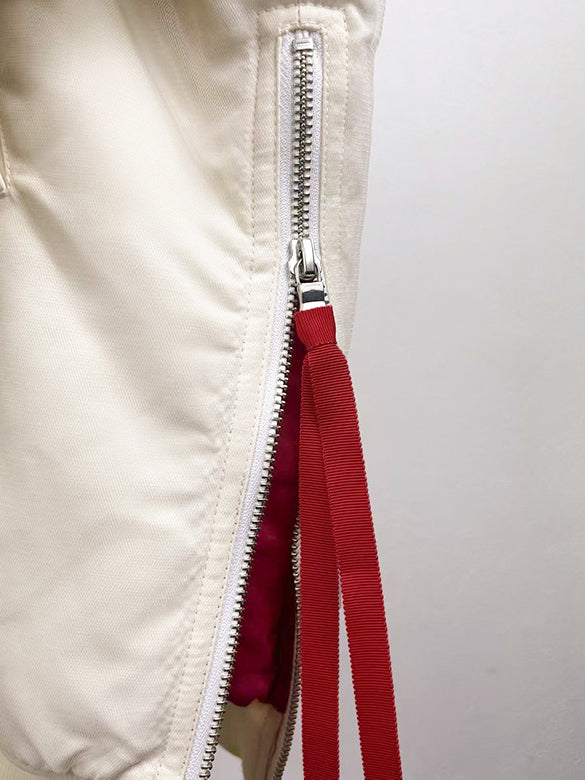 Tulle Stack Long MA-1 Blouson