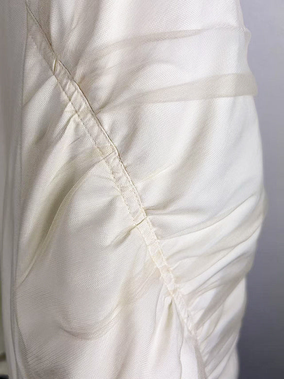 Tulle Stack Long MA-1 Blouson