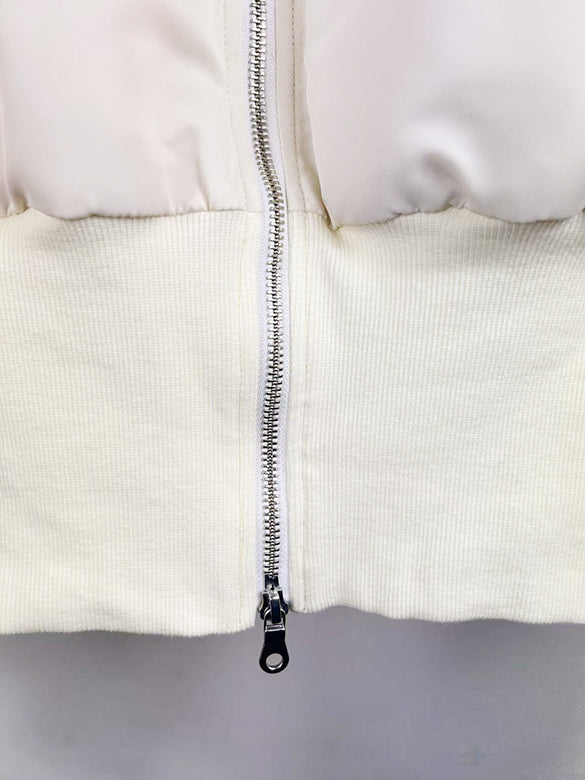 Tulle Stack Sleeves Short MA-1 Blouson