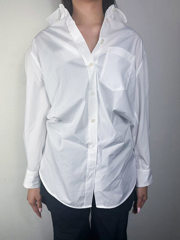 Plaid Tie Design Shirt