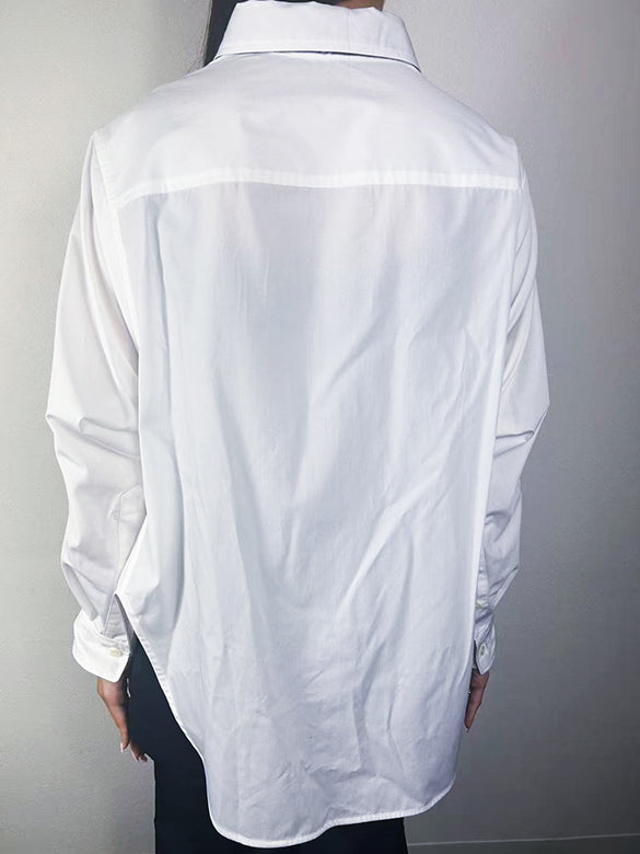 Plaid Tie Design Shirt