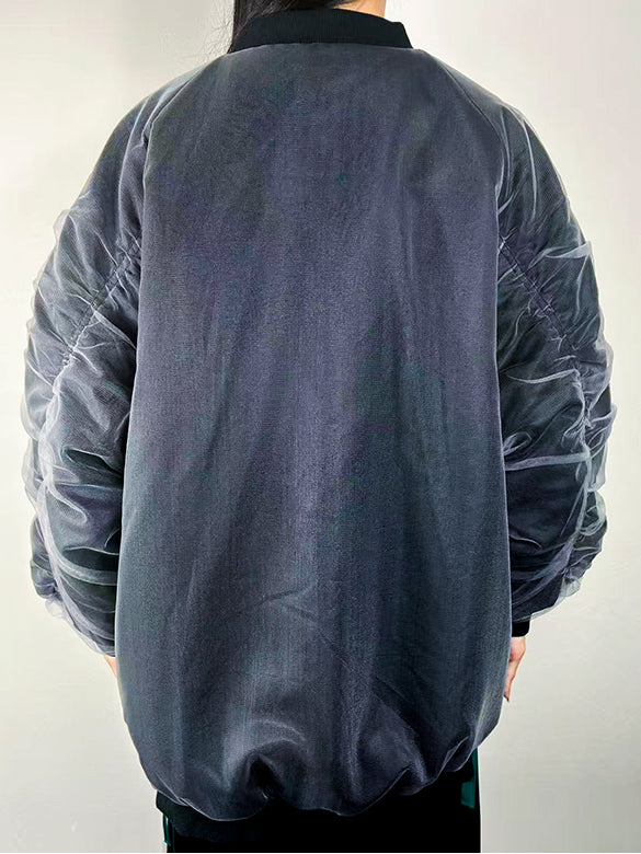 Tulle Stack Long MA-1 Blouson