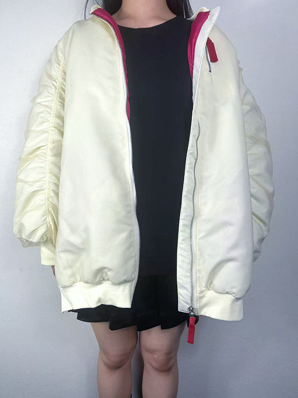Tulle Stack Long MA-1 Blouson