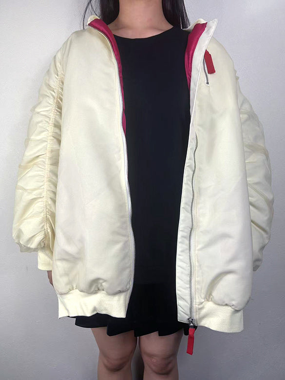 Tulle Stack Long MA-1 Blouson