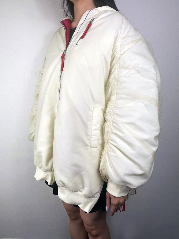 Tulle Stack Long MA-1 Blouson