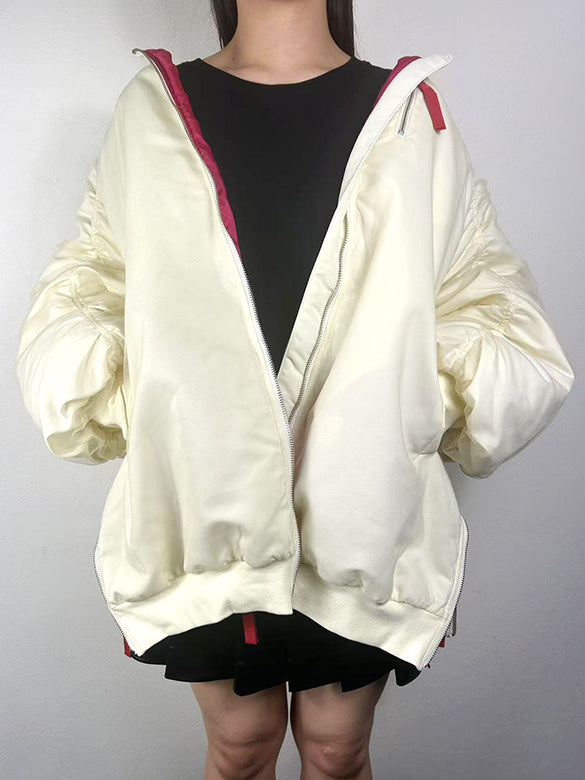 Tulle Stack Long MA-1 Blouson
