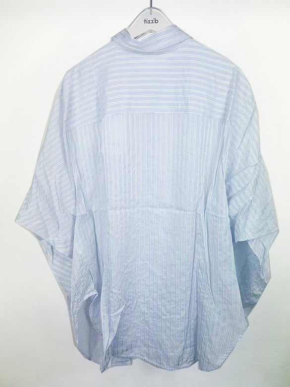 Sequins Bear Design Stripe Shirt