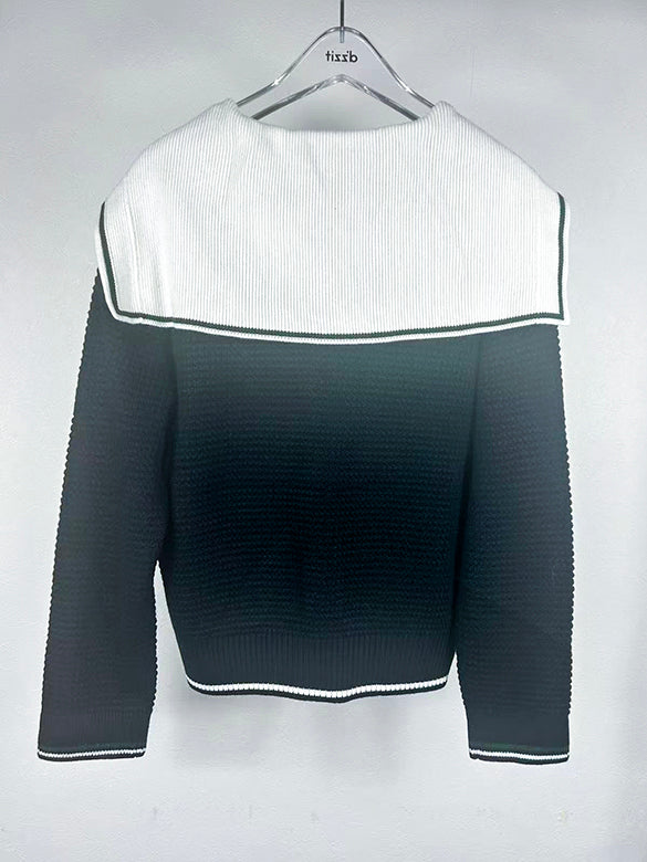 Sailor Collar Design Knit