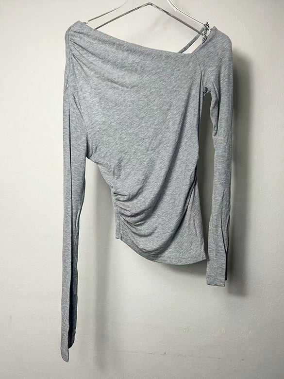 One-shoulder Design Top