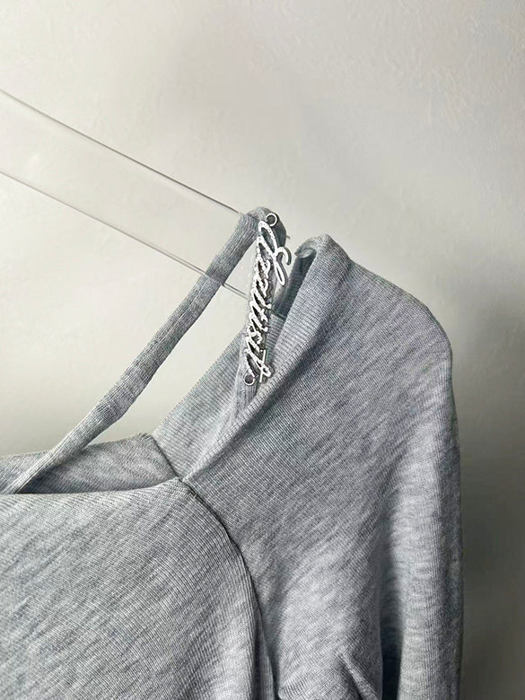 One-shoulder Design Top