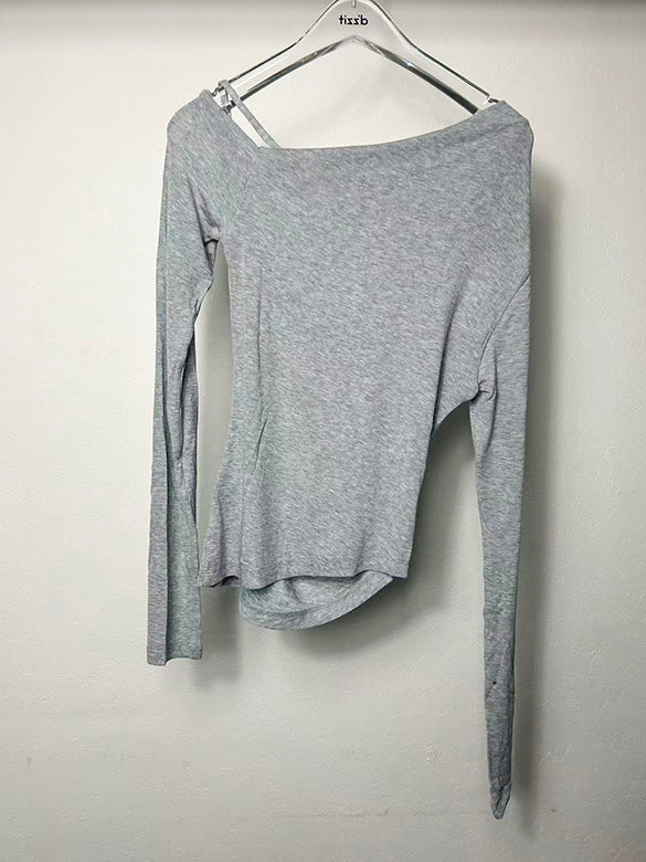 One-shoulder Design Top
