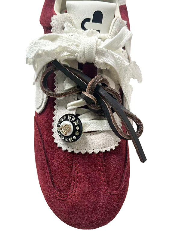 Lace Code Charm Sneakers