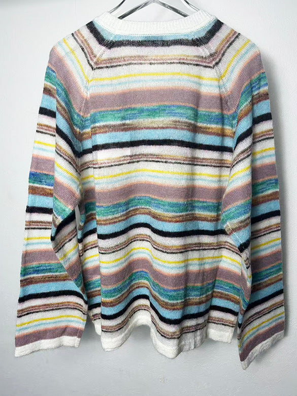 Random Pitch Stripe Color Knit