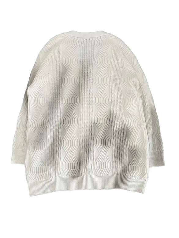 Spray Printed Knit Cardigan