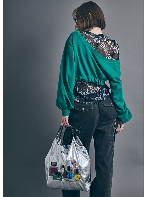 × ball&chain d'zzit Cat With Cosmetic Bag M