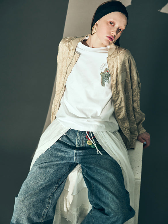 Monogram Embroidery Blouson