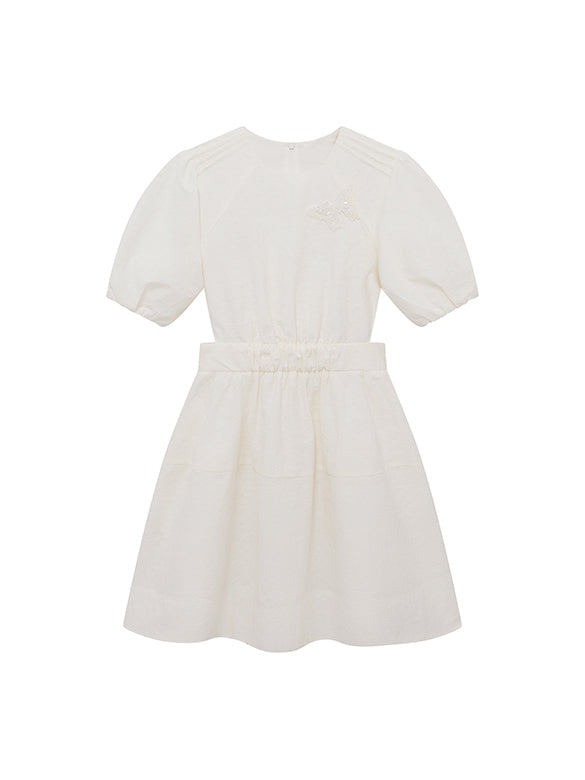 Butterfly Motif Cut-out Design Dress