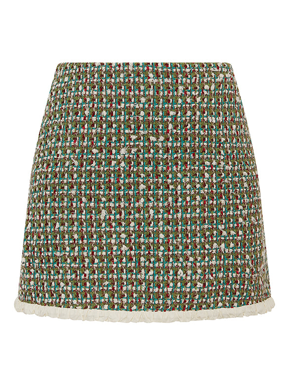 Mix Tweed Skirt