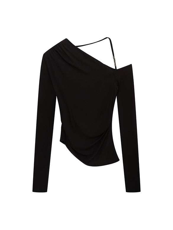 One-shoulder Design Top