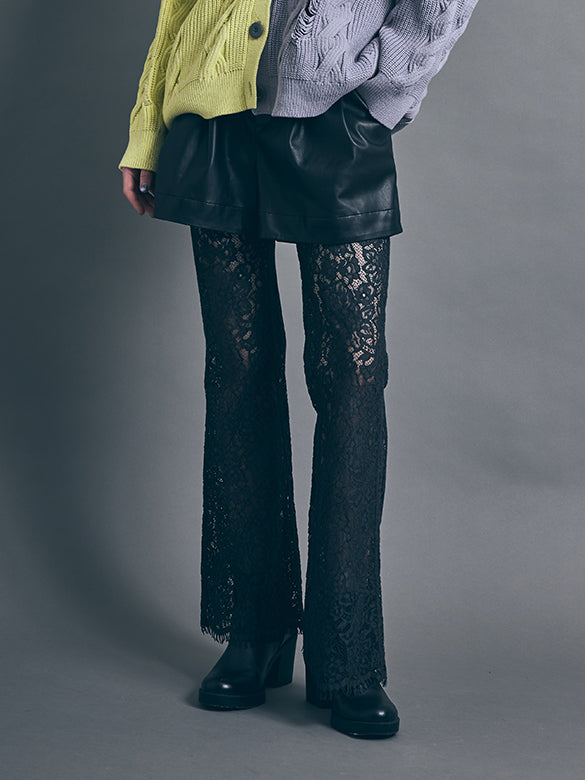 Black Lace Pants