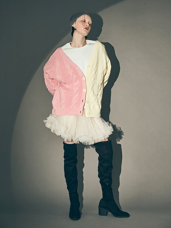 White Tulle Short Length Skirt