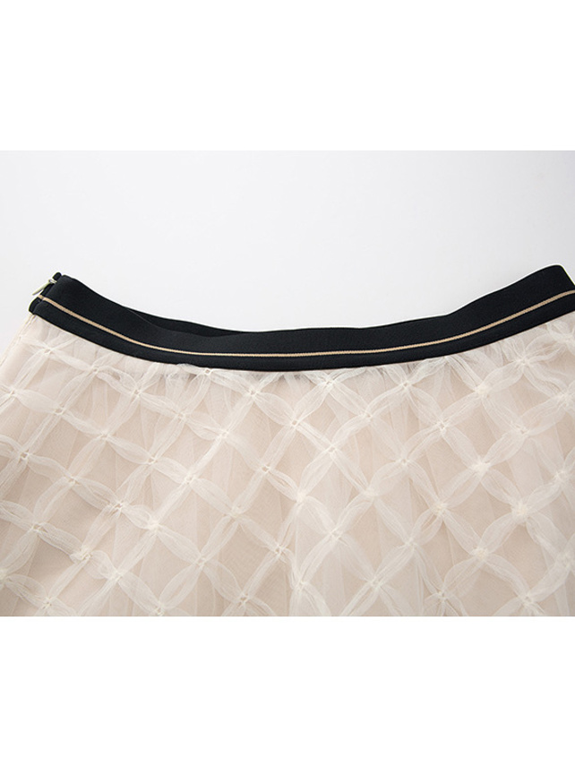 Squared Tulle Skirt