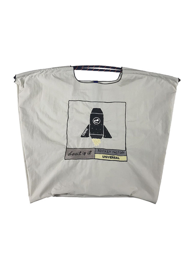 × ball&chain Rocket Sequins Design Bag L & Black Shoulder Strap