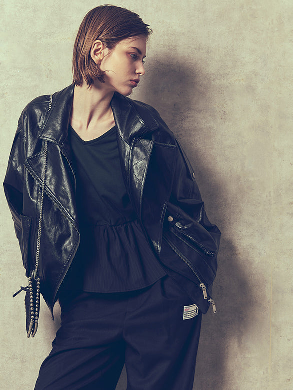 Fake Leather Riders Jacket