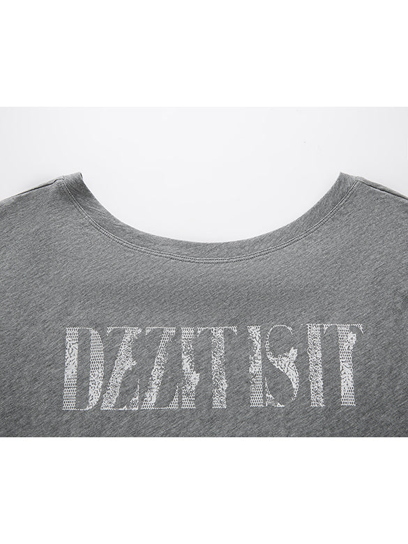 Back-side Design Long Sleeves T-shirt
