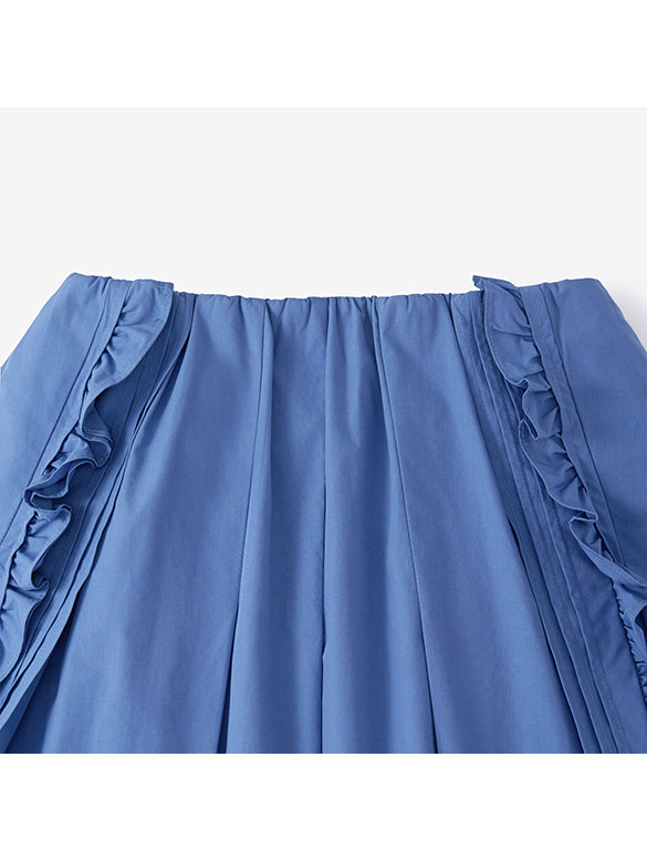 Frill Taffeta Skirt