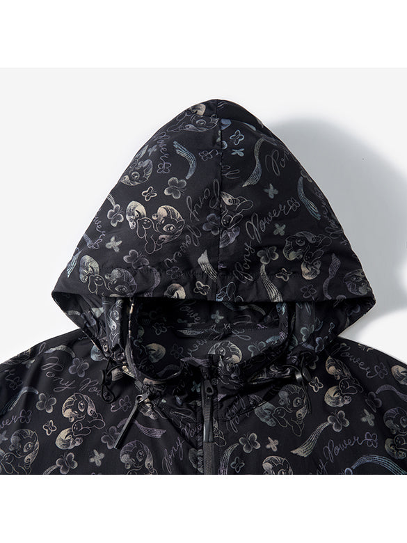 Printed Nylon Blouson