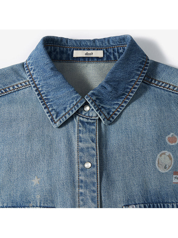 Seal Style Denim Shirt