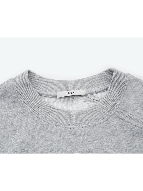 One-shoulder Cut-out Sweatshirt